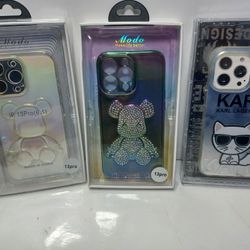 Creative case for Iphone 13 pro. $10 each. All 3 $20