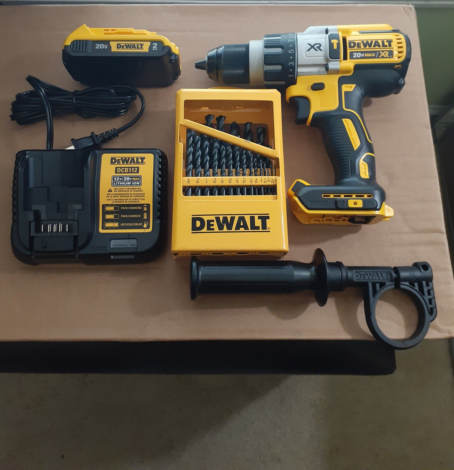 Dewalt 1/2 inch Hammer drill and bits (New)