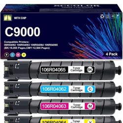 C9000 Toner Cartridge High Yield Compatible VersaLink C9000 Toner Cartridge Replacement for Xerox Versalink C9000 C9000DT Color Printer.06R04062 106R0