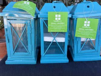 New,  Vintage, Set Of 5 Metal Tealight Small Lanterns