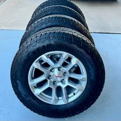 Excellent Set! GMC Sierra Yukon Denali 18" Wheels & Goodyear Lt Tires 