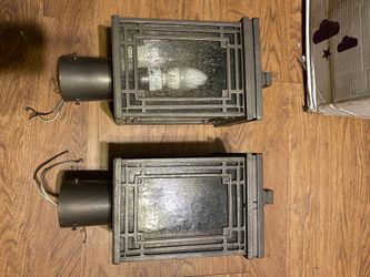 Pair of good condition exterior column lamps. $125 pair