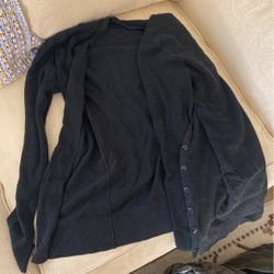 Black Cardigan Sweater