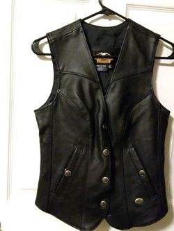 Ladies Harley Davidson Leather Vest