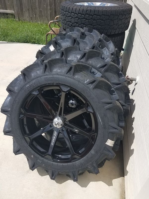 37 inch Bkts with 22 inch Msa wheels for Sale in Katy, TX - OfferUp