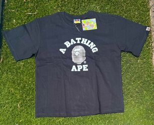 Bape Grey on Black Tee Size Medium