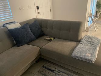 Sectional sofa  - gray