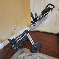 Sun Mountain Speed Cart V1 3-Wheel Folding Push Cart-Silver