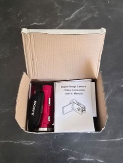 Vintage Sony Digital Video Camcorder Red