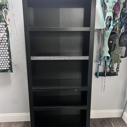 Large Book Shelf / Case (6 ft tall) - Black, 72 inches x 30.75 inches x 12.75 inches, Bookshelf
