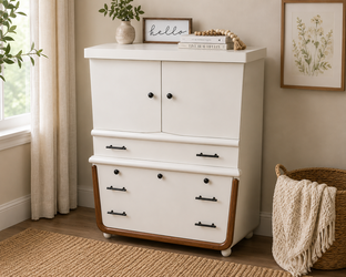 Refinished Solid Wood Tall Dresser / Highboy – $595