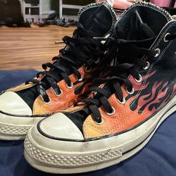 Converse Chuck Taylor 70 Hi Flame Lace Up Men Sneakers In Flame