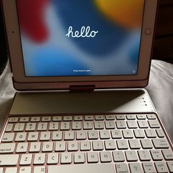 ipad air 2 with bluetooth rotating pink keyboard case