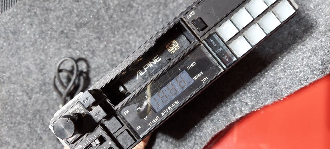 Vintage Alpine 7171 Tape Deck Lambo Ferrari