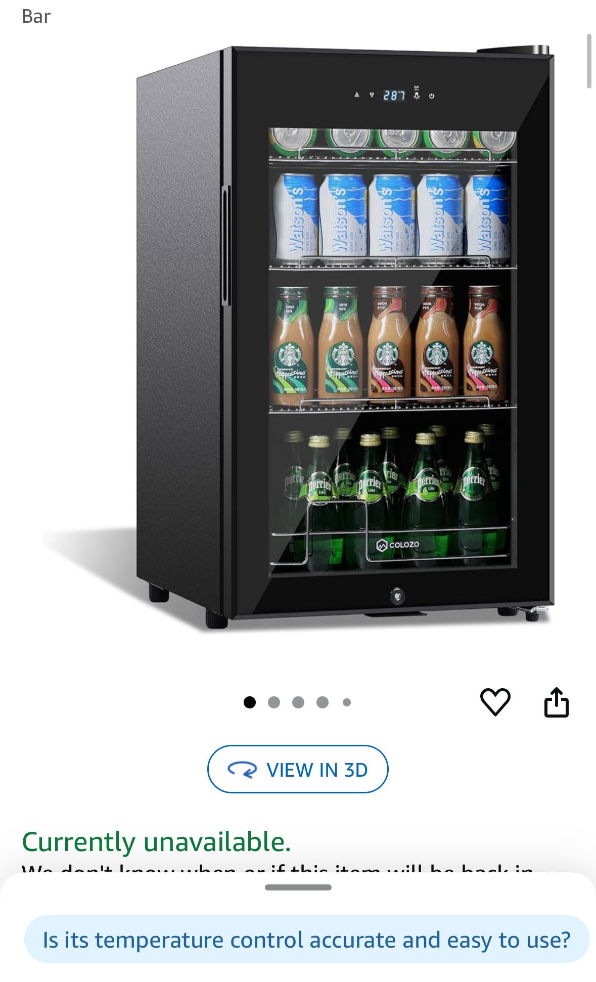 Like New Mini Fridge Beverage Cooler