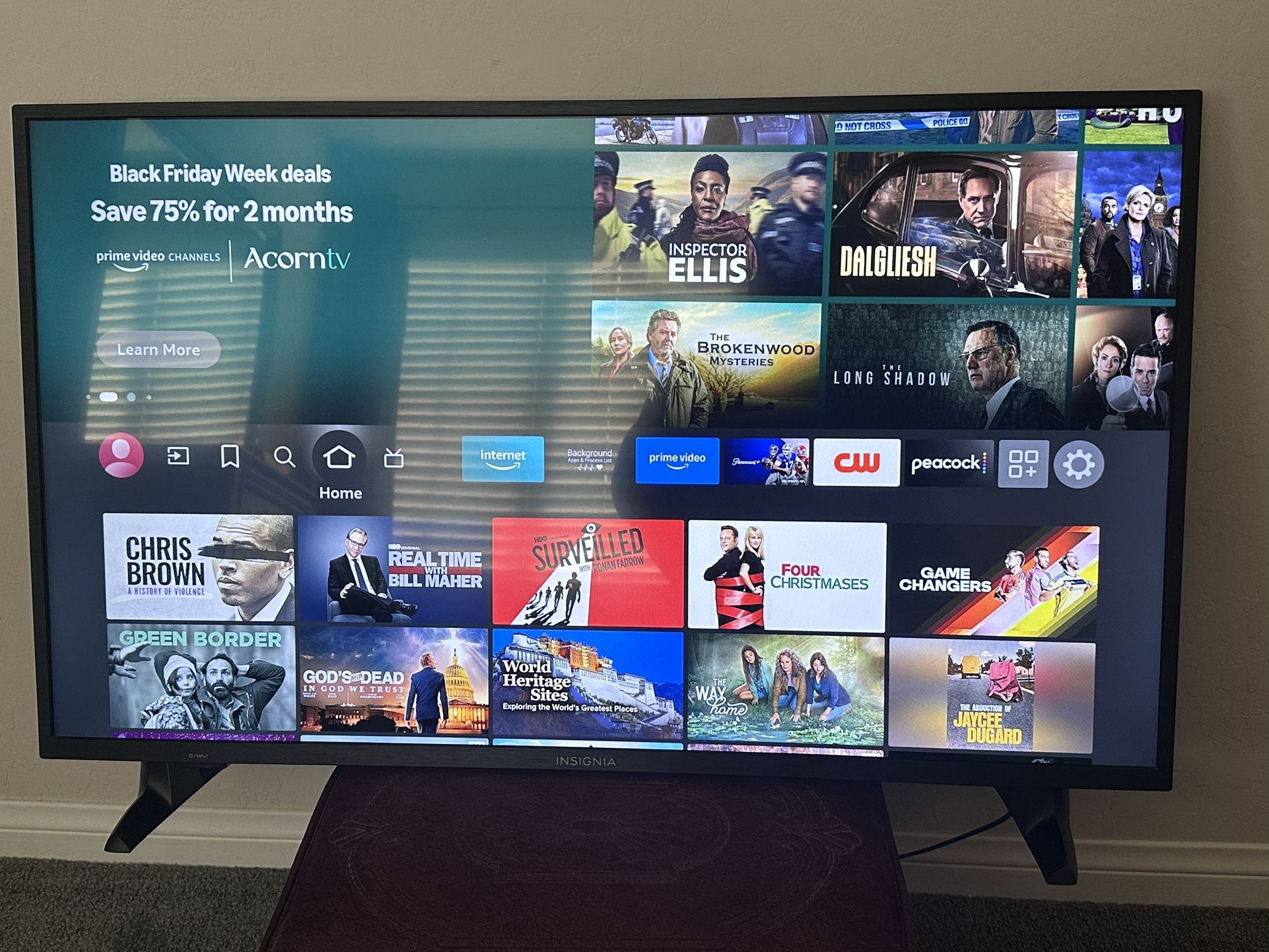 43 Inch Insignia Fire TV With Original Fire Remote