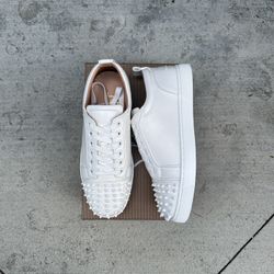 Red Bottoms (White)(Sizes 9.5, 12)