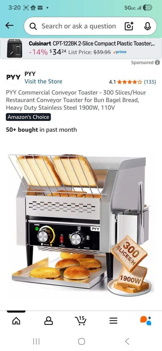 USED COMMERCIAL TOASTER WORKS