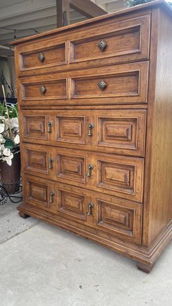 Gorgeous Espartano by Drexel solid wood tall chest