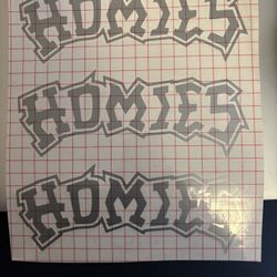 Homies window decal sticker