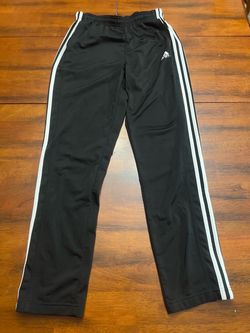 Adidas Track Pants Black with White Stripes
