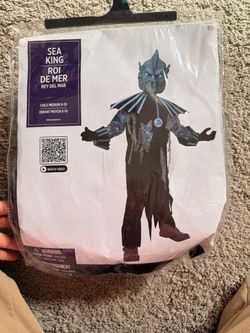 Sea King Kids Halloween Costume Child Medium 8-10