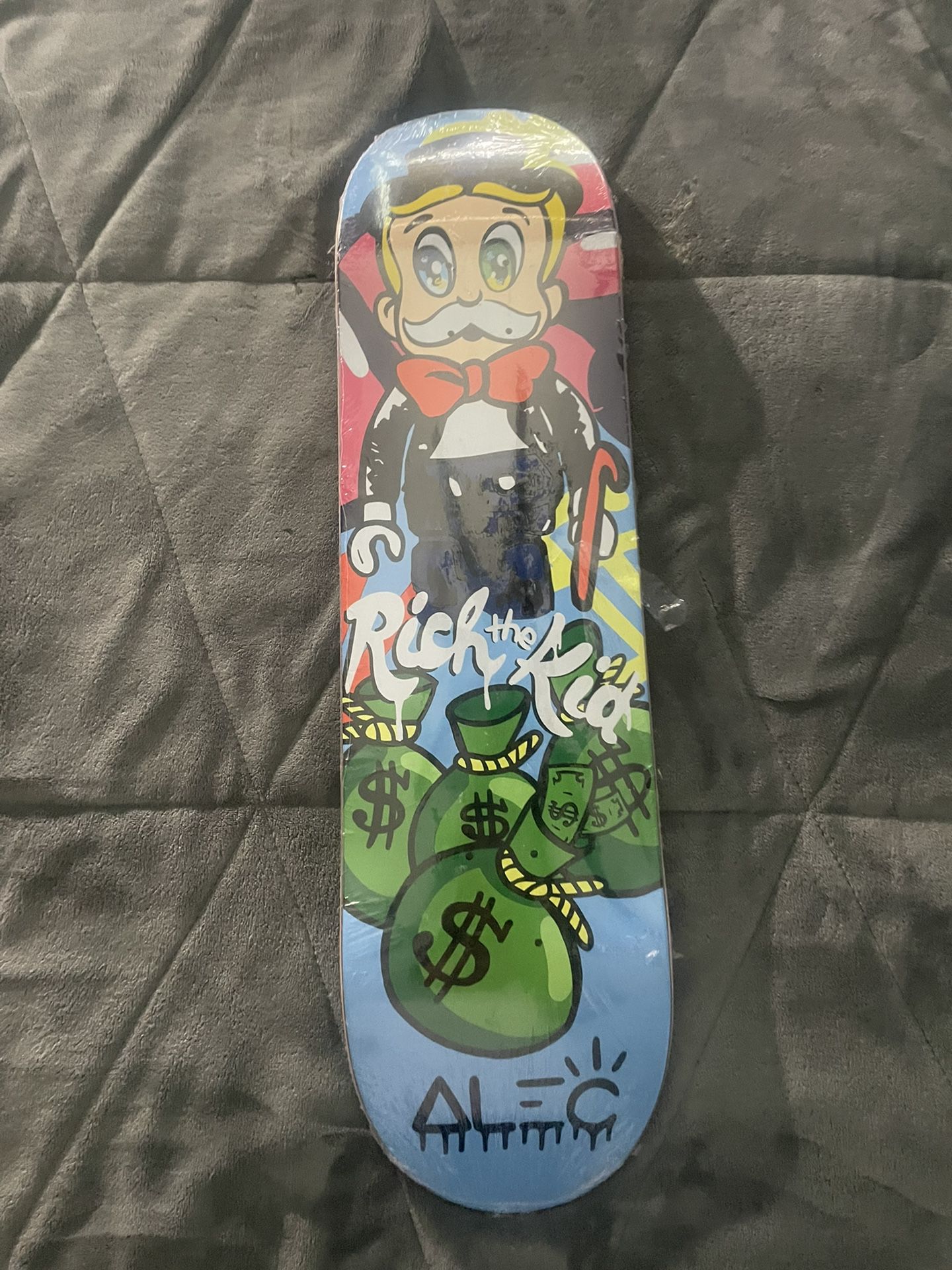 Rich The Kid /Alec Monopoly Custom Skateboard
