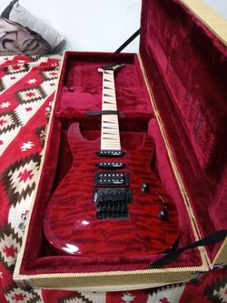 Jackson JS34Q Dinky DKAM electric guitar, Red