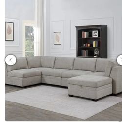 Tisdale 6-piece Modular Fabric Sectional
