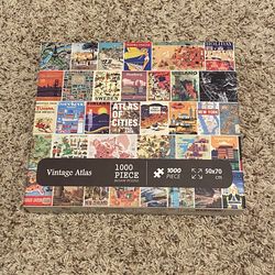 Vintage Atlas 1000 piece puzzle