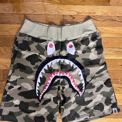  Brown & Blue Bape Shorts