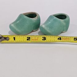 Pair Of Van Briggle Style Art Pottery Dutch Shoes