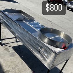 taco cart / catering cart / carrito para taquizas / plancha para tacos / plancha para pupusas 