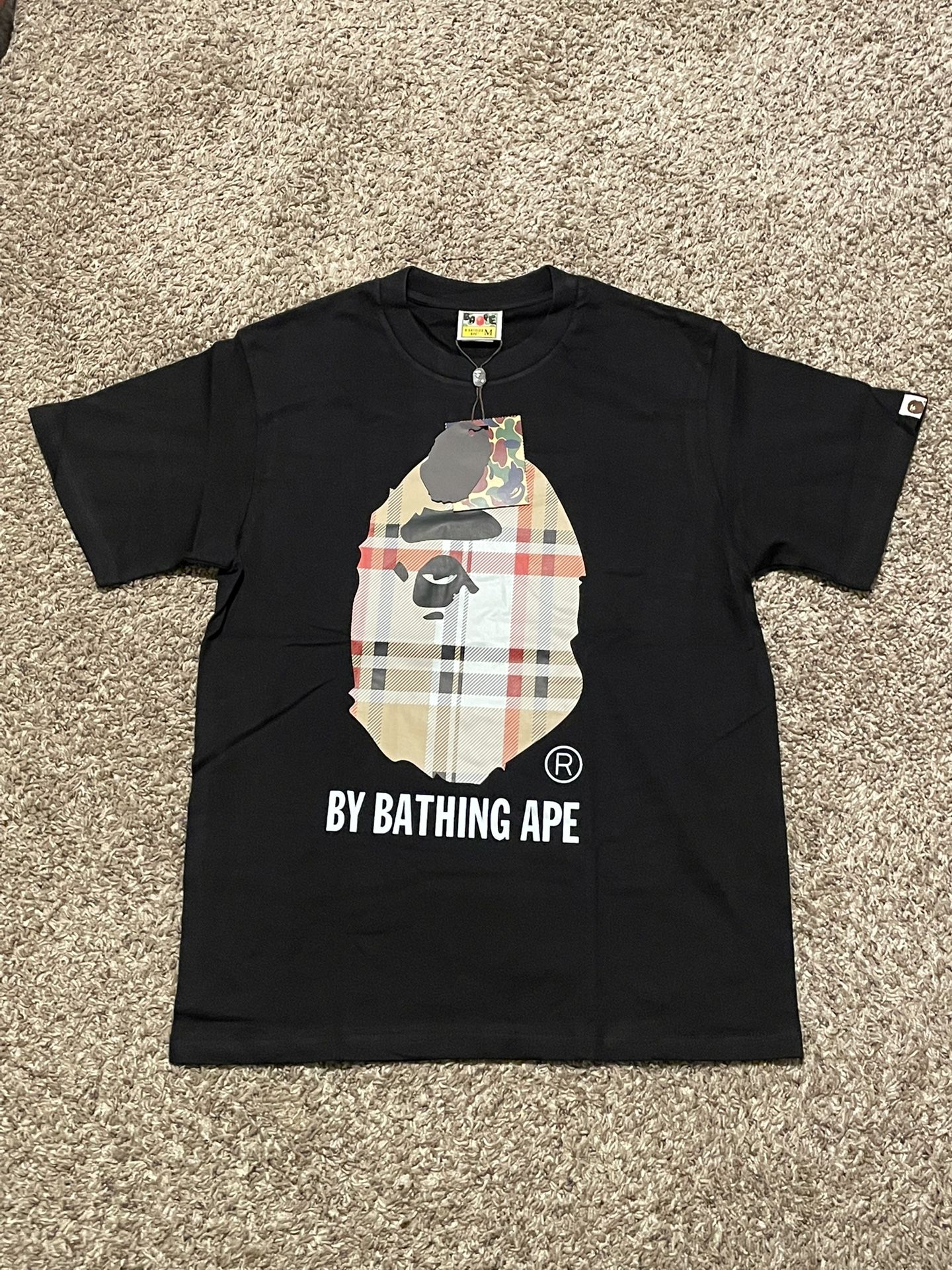 Bape x Burberry Collab Tee Sizes Medium And Large