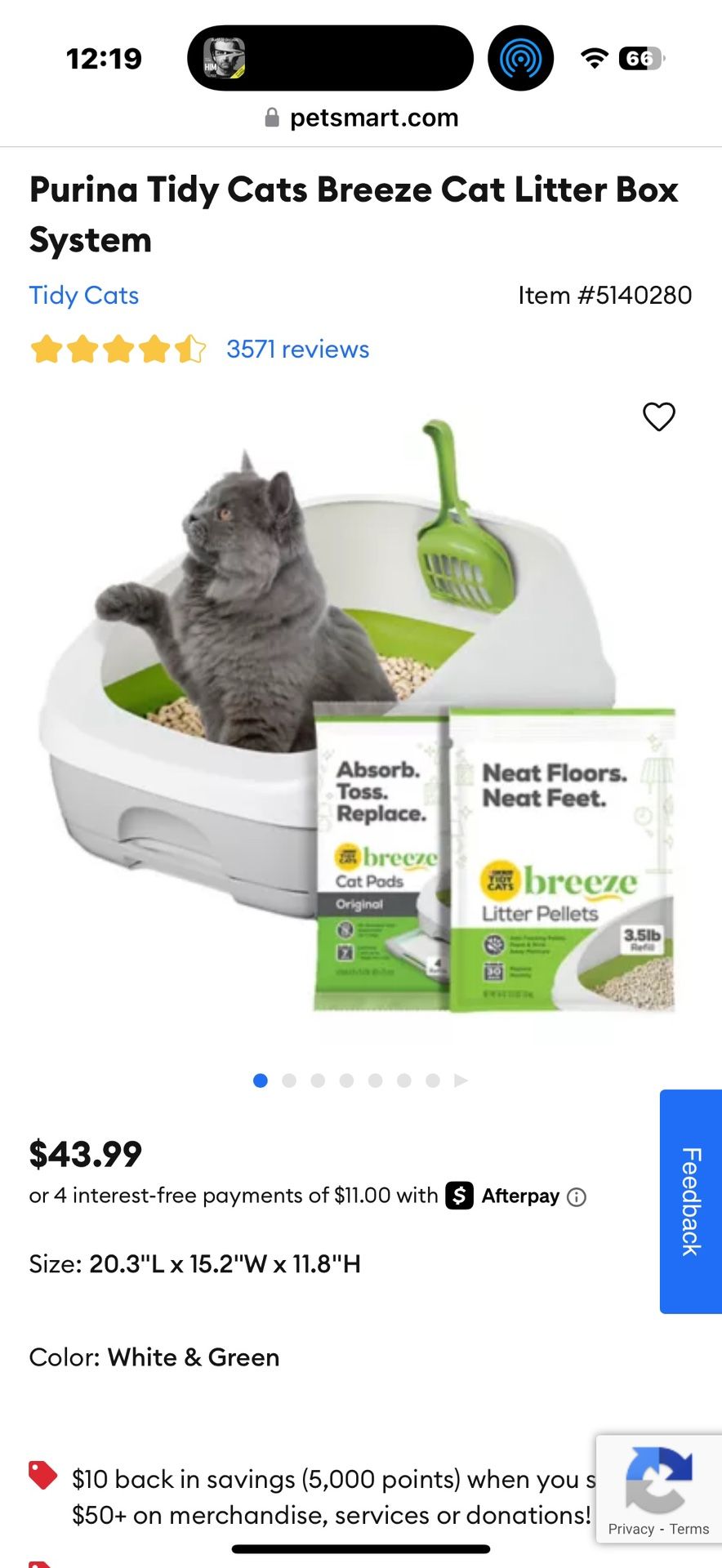 Tidy Cats Breeze Litter Box with extras