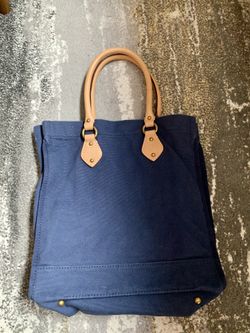 J Crew bag canvas/ leather tote
