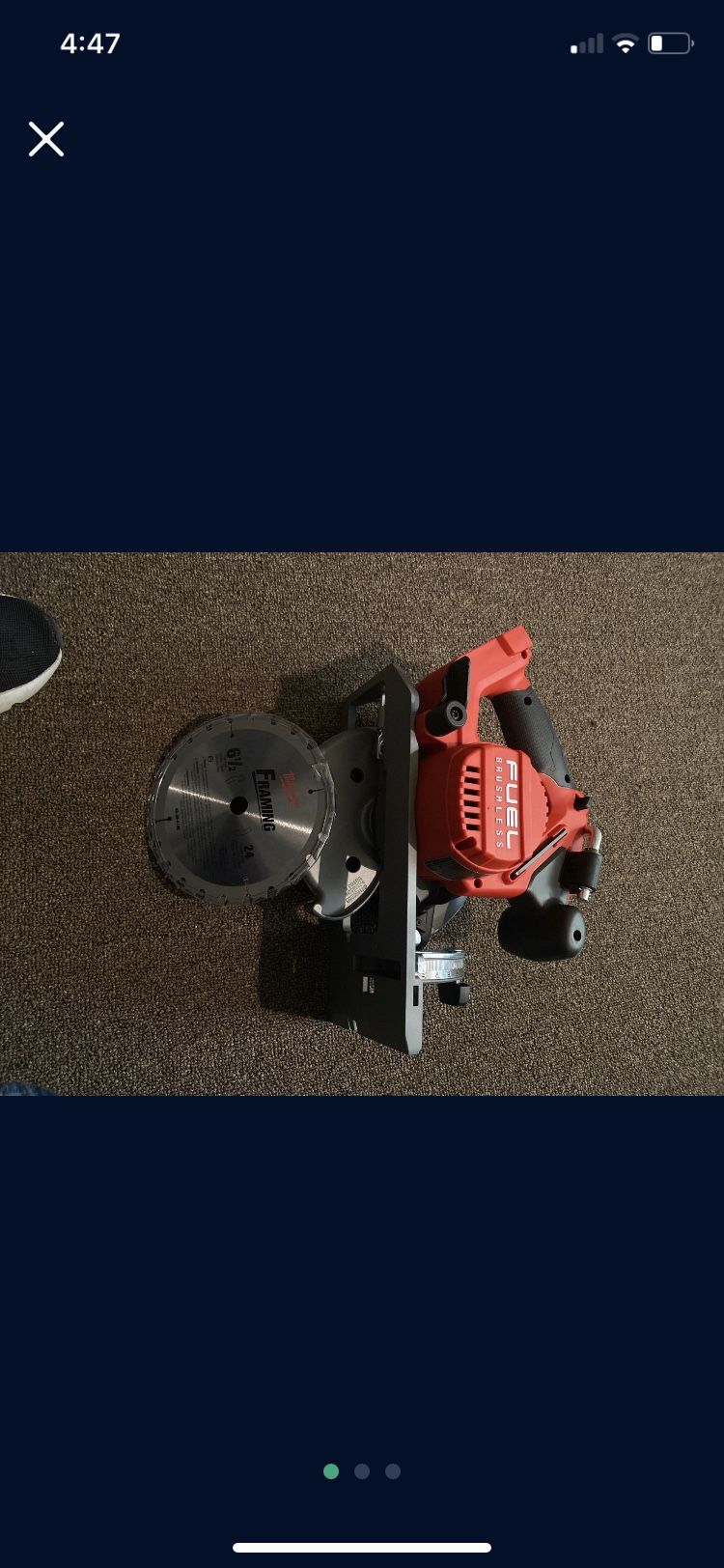 Milwaukee Left Handed Skill Saw 6 1/2 “