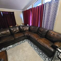 Leather Sectional 