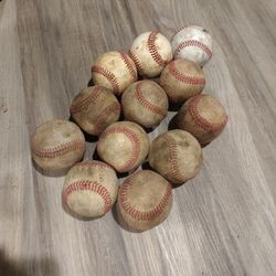 12used Baseballs For $30