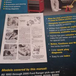 93-2000 Ford Ranger Mazda Repair book Haynes