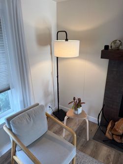 Floor Lamp with Drum Shade