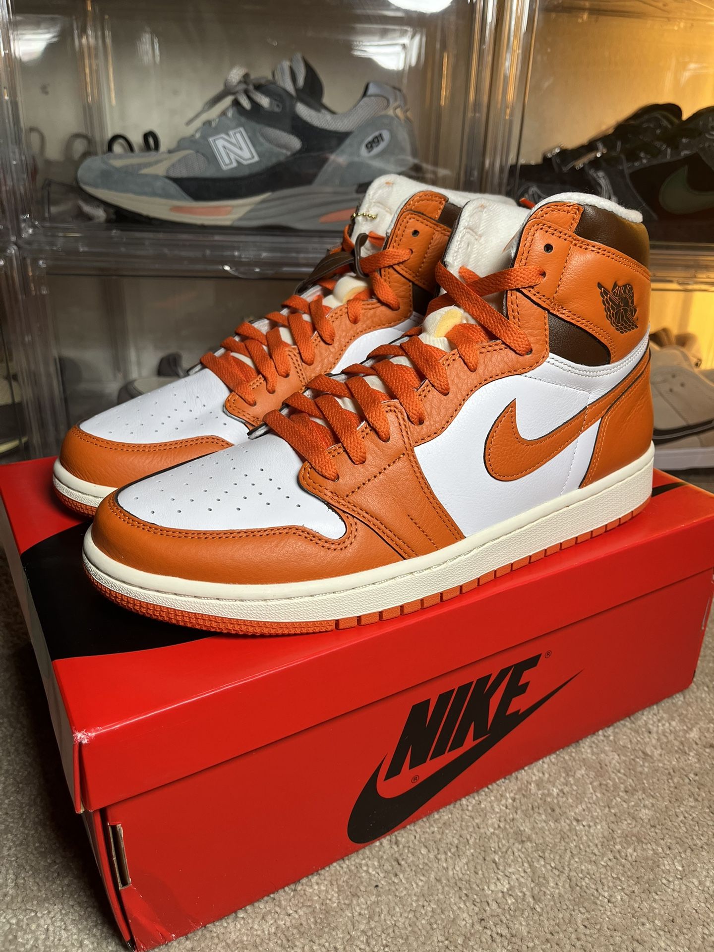 Size 12W/10.5M Jordan 1 Retro High OG Starfish NEW! FAST!