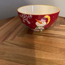 Christmas Cereal Bowl
