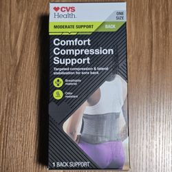 CVS Health Comfort Compression Back Support