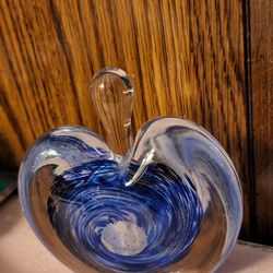 Blue And White Glass Perfume Bottle 