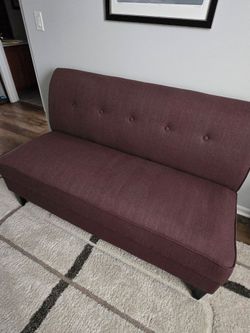 Armless Tufted Loveseat Sofa