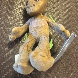Disney Marvel Baby Groot Plush Toy 8" Multi Color