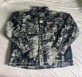 True Religion Men's Long-Sleeve Jacquard Western Super-T Shirt