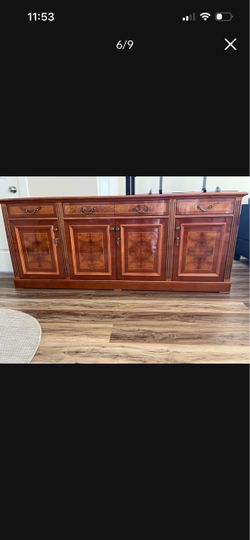 Solid wood sideboard buffet