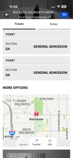 RUFUS DU SOL TICKETS 2 TODAY 8/12 Kia